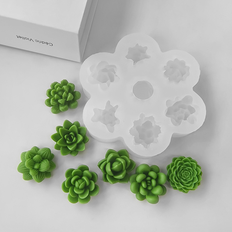 Home Fragrance Rituals - Forma silikonowa 7w1 do sukulentów i