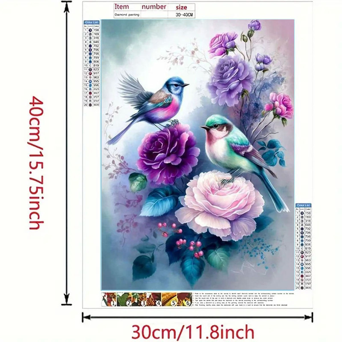 Home Fragrance Flowers - 1 zestaw diamentowych obrazów z motywem