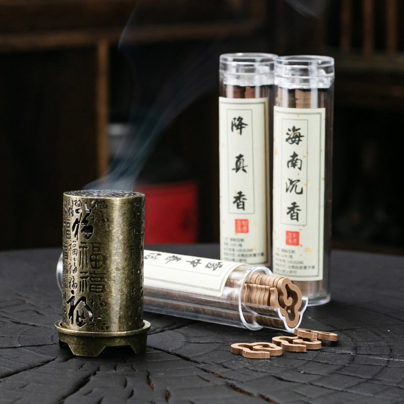 Home Fragrance Incense - Pionowy palnik na kadzidełka Alloy Hollow