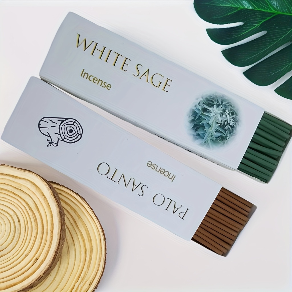 Home Fragrance Gift Set - 65/130 sztuk kadzideł z białej szałwii,
