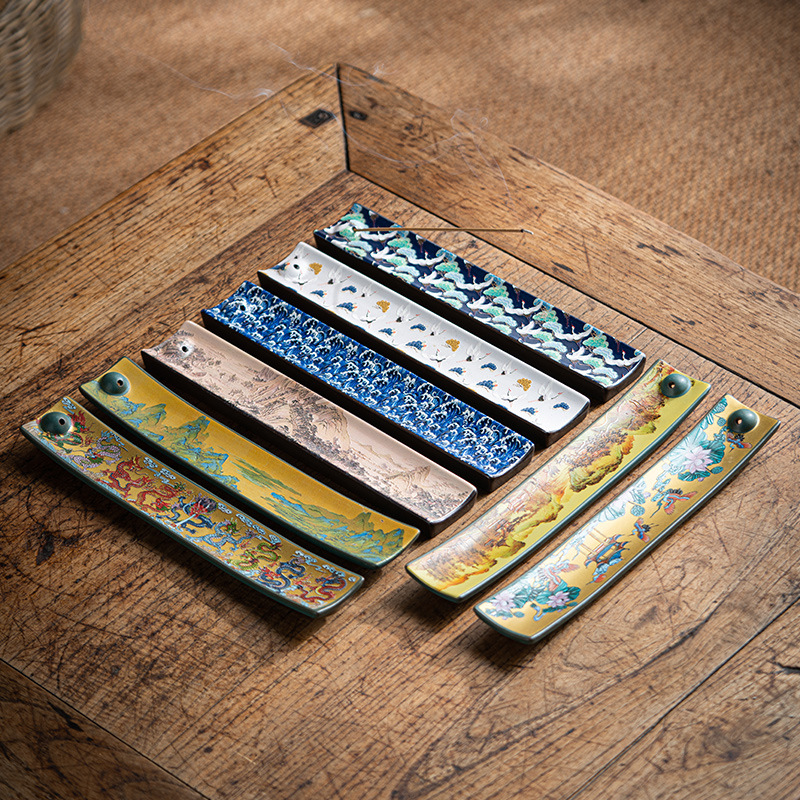 Incense Cone Holder - Nowa antyczna chińska emalia linia ceramiczna