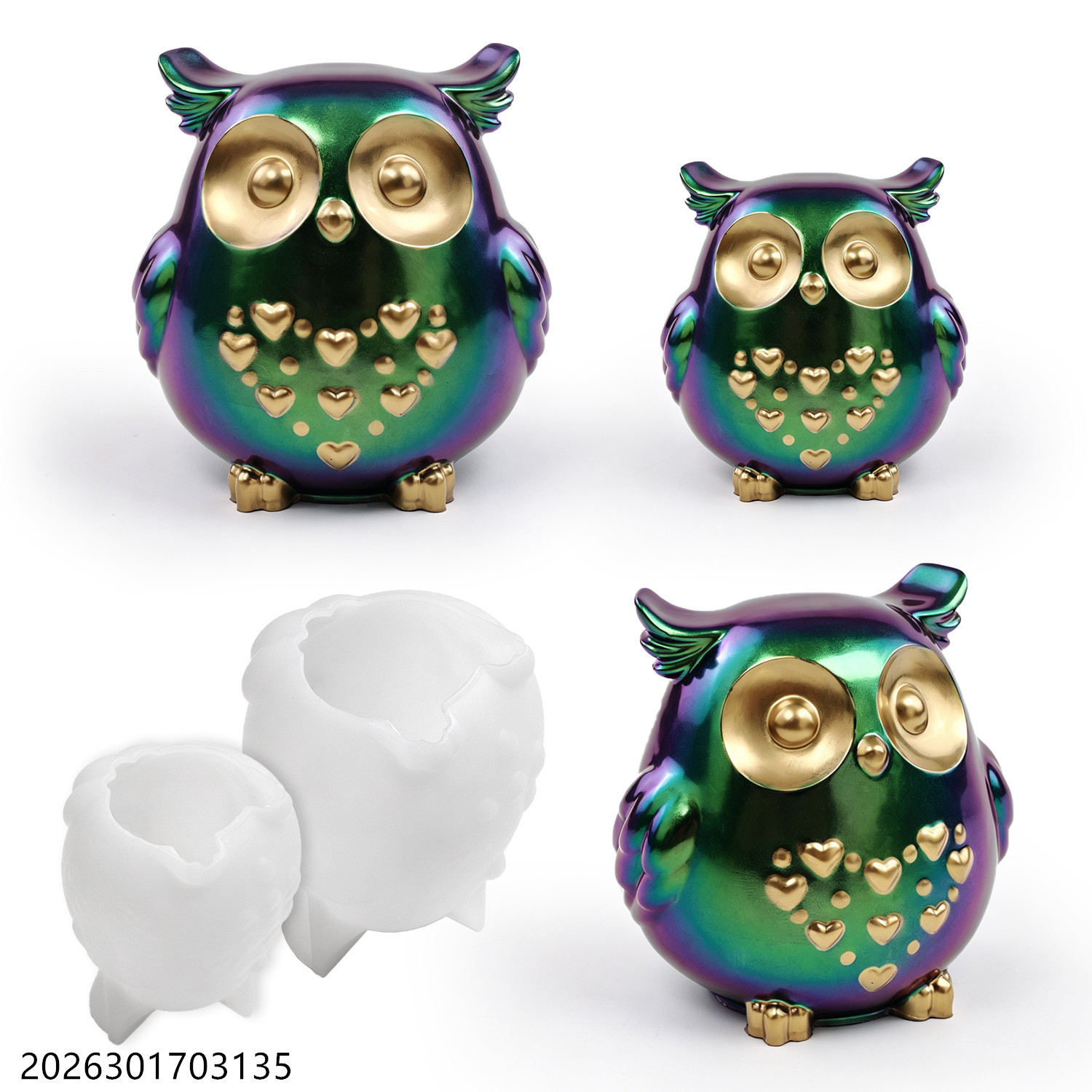 Home Fragrance Gift Set - Forma Silikonowa Sowa 3D Zestaw do