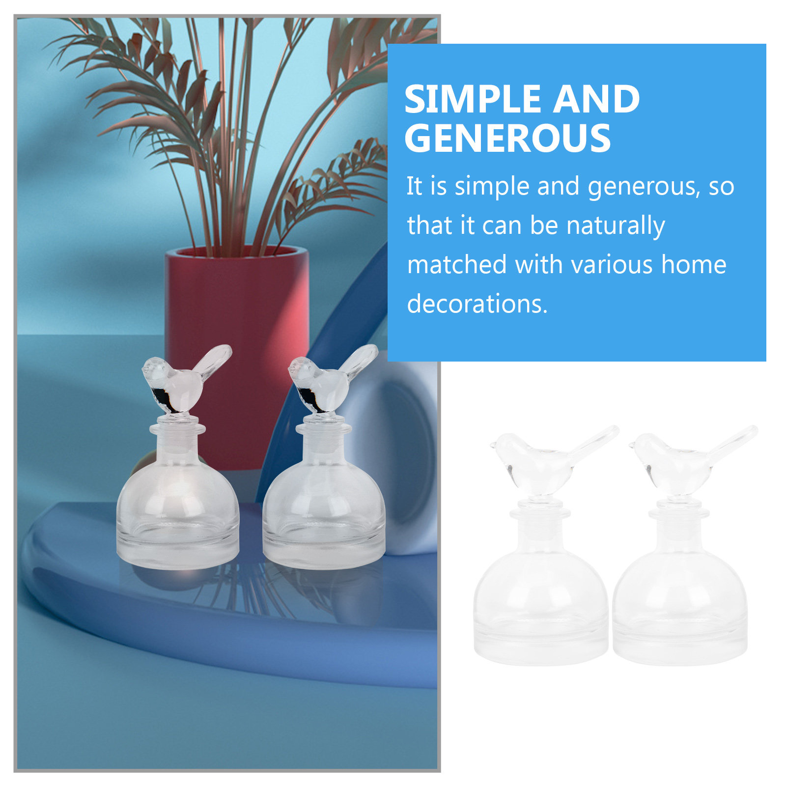2 szt. Szklane butelki na perf – Home Fragrance recenzja i cena
