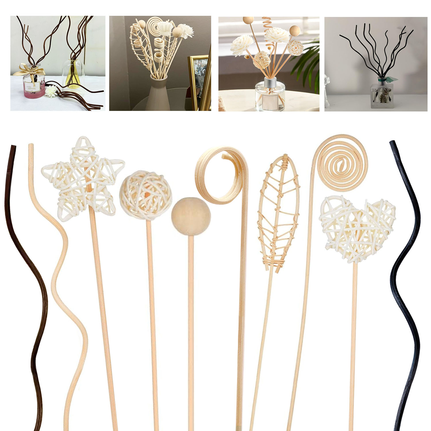 5/15 szt. Długie, falowane pat – Home Fragrance Diffuser Refills recenzja i cena
