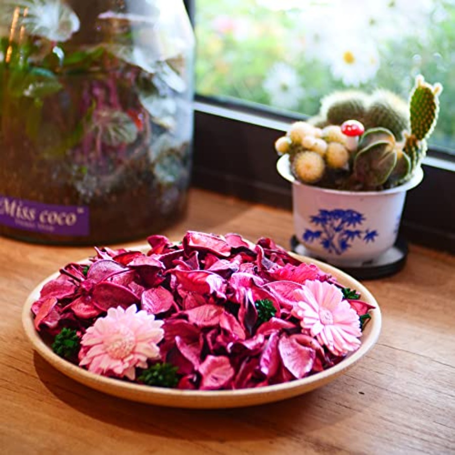 Różowe torebki z potpourri, de – Potpourri Dried Flower recenzja i cena