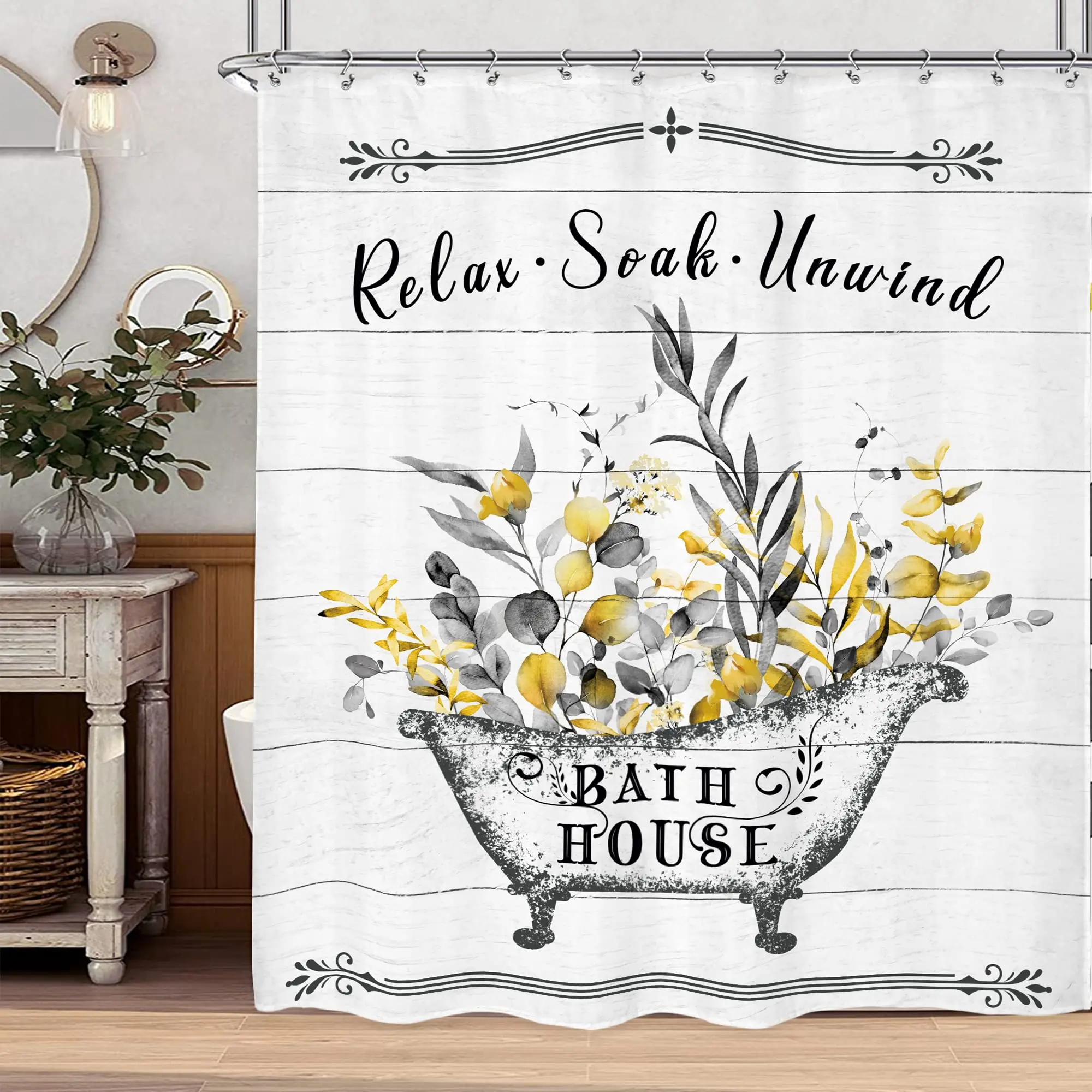 Vintage Floral Łazienka Zasłon – Potpourri Dried Flower recenzja i cena